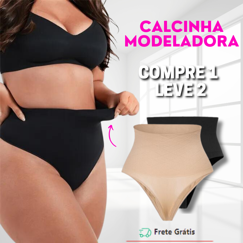 Calcinha Modeladora Sculpt® com Barbatanas (Compre 1 e Leve 2)