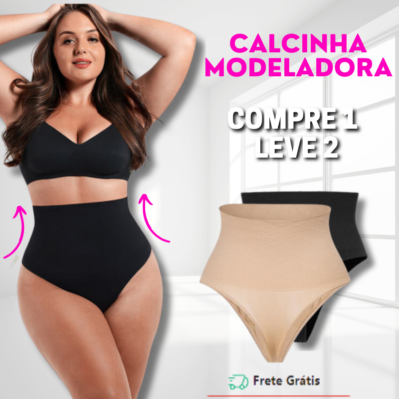 Calcinha CurvyShaper® Com Barbatanas - Compre 1 e Leve 2