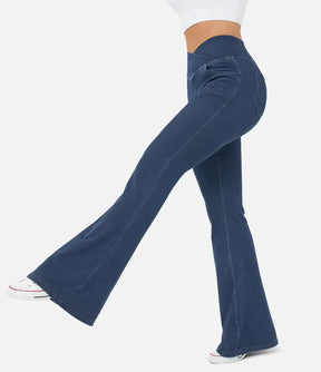 Calça LegJeans™ de Cintura Alta Cruzada