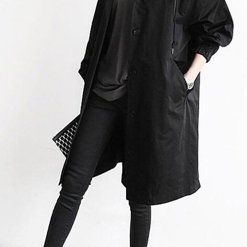Casaco Corta Vento Trench Coat Impermeável com Capuz - Atique Store