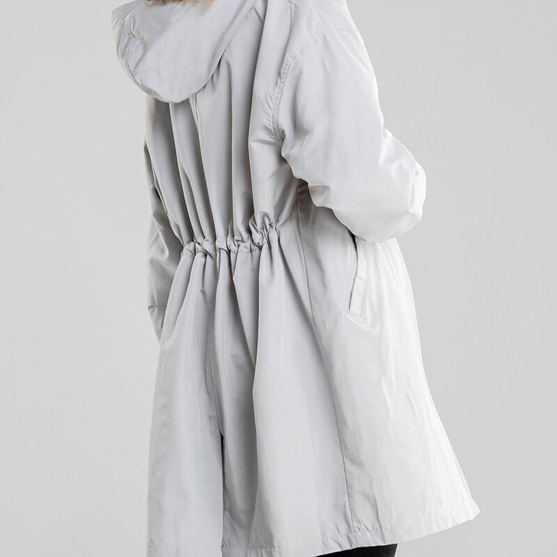 Casaco Corta Vento Trench Coat Impermeável com Capuz - Atique Store