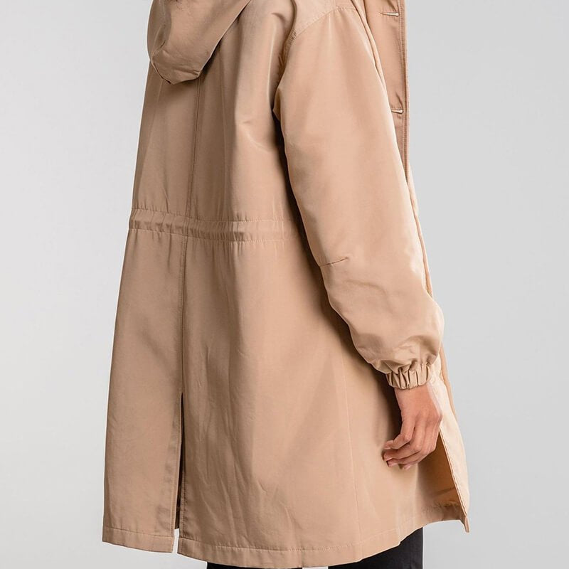 Casaco Corta Vento Trench Coat Impermeável com Capuz - Atique Store