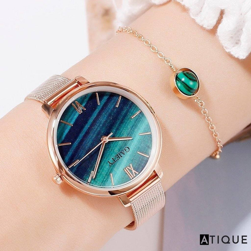 Combo 2 Relógios Gaiety Luxury + Brinde Bracelete Pearl - Atique Store
