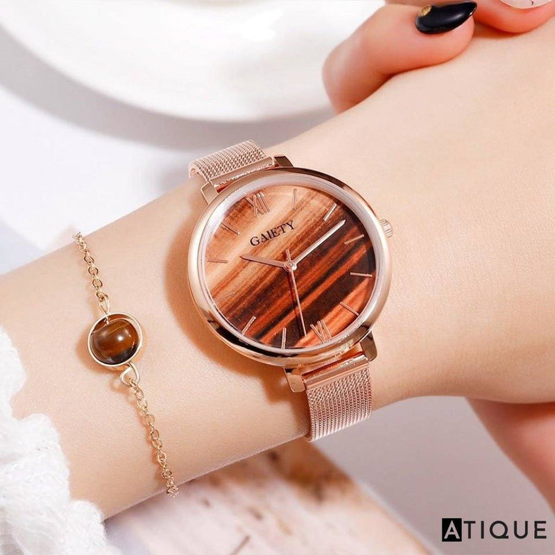 Combo 2 Relógios Gaiety Luxury + Brinde Bracelete Pearl - Atique Store