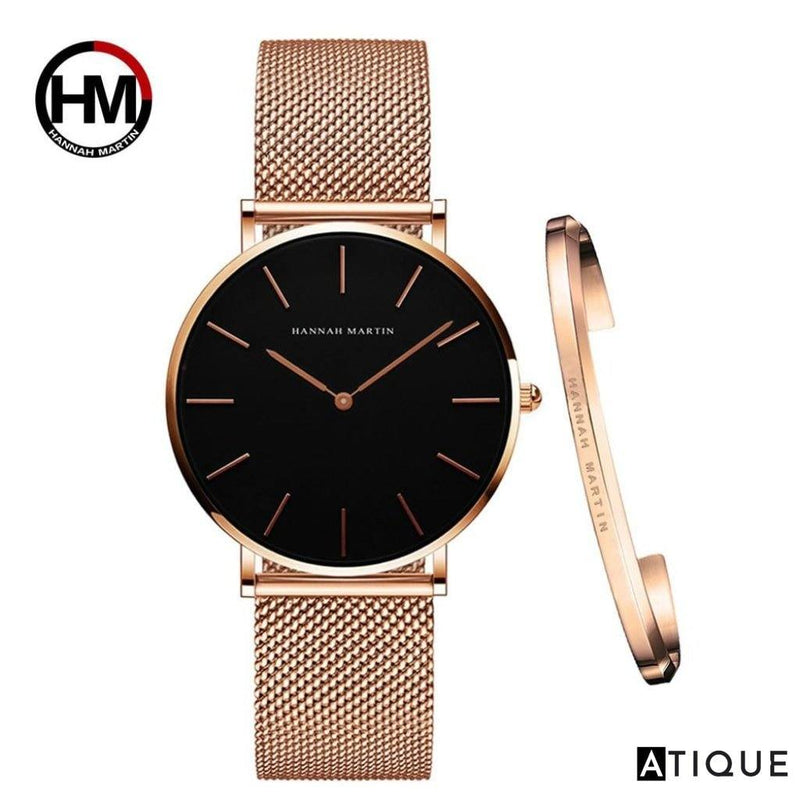 Combo Relógio HM® + Bracelete Shine Original - Atique Store