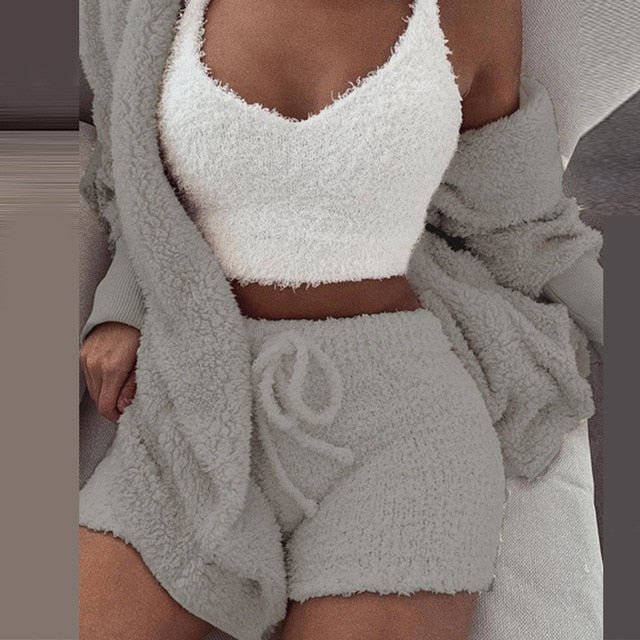 Conjunto Cozy Plush - 03 Peças - Atique Store