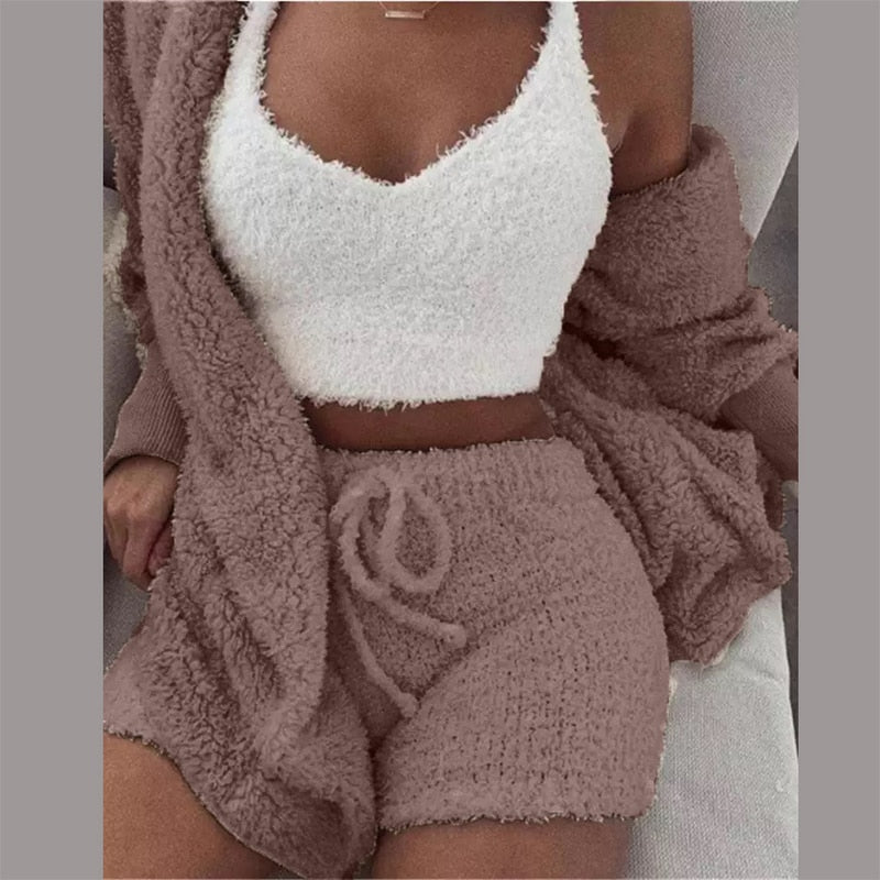 Conjunto Cozy Plush - 03 Peças - Atique Store