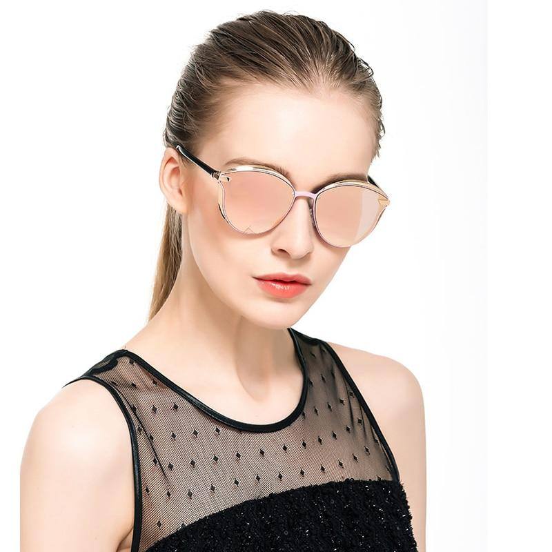 Óculos de Sol Feminino Lente Polarizada Banned™ (Anti-reflexo e Proteção UV) - Atique Store