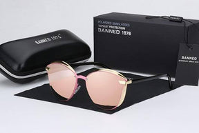 Óculos de Sol Feminino Lente Polarizada Banned™ (Anti-reflexo e Proteção UV) - Atique Store