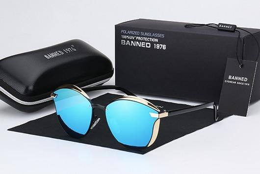 Óculos de Sol Feminino Lente Polarizada Banned™ (Anti-reflexo e Proteção UV) - Atique Store