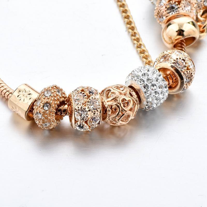 Pulseira Golden & Silver Heart - Super Lançamento 2020 - Atique Store