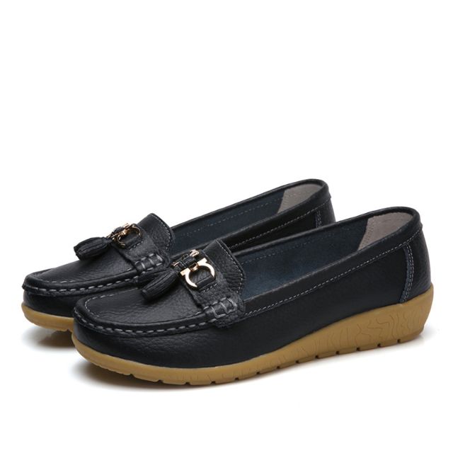 Mocassim Feminino Confortável de Couro