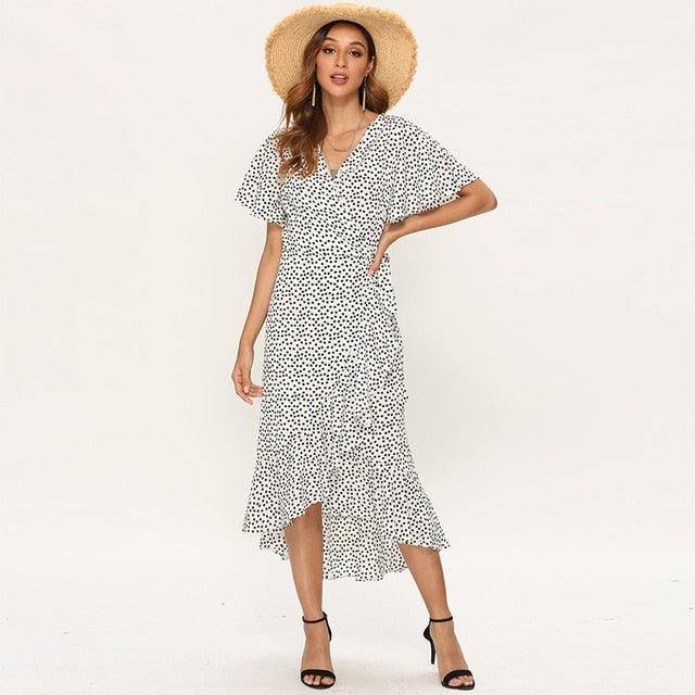 Vestido Longo Verão com Fenda - Atique Store