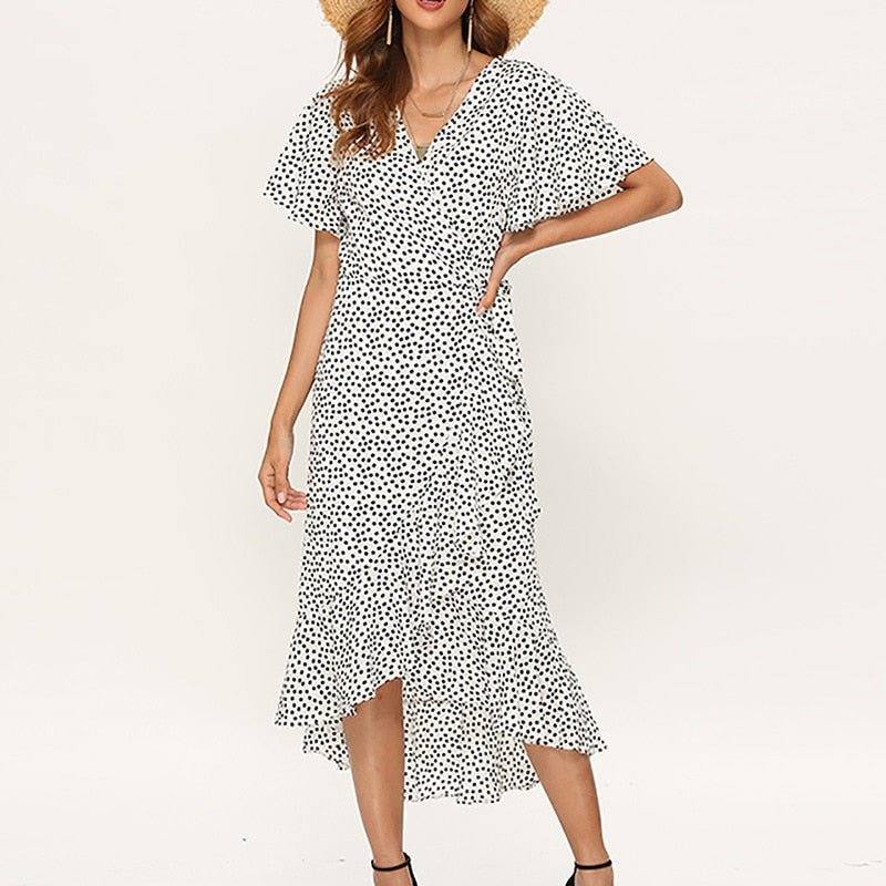 Vestido Longo Verão com Fenda - Atique Store